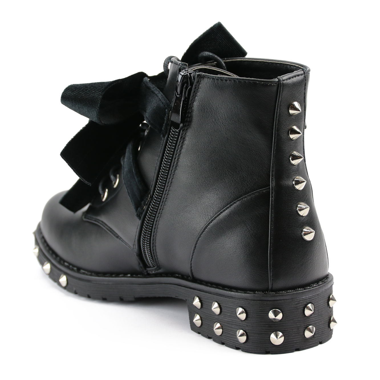 Zwarte Boots Strik, Spikes & Studs - Shoe Level Nederland
